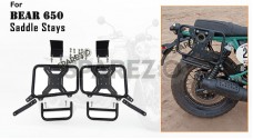 Fit For Royal Enfield Bear 650 Pannier Mounting Black - SPAREZO